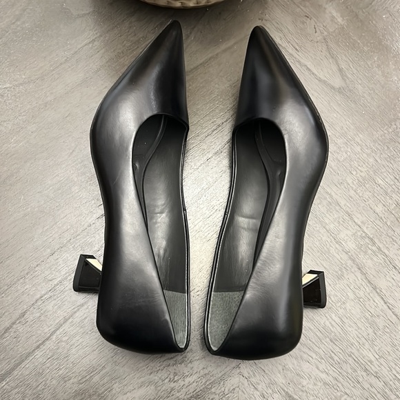 Franco Sarto Diva Leather Kitten Heel Pumps - Picture 5 of 13